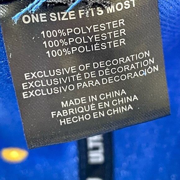 Ultra Game Men’s NBA Golden State Warriors Adjustable Basketball Hat Blue New - Picture 12 of 14